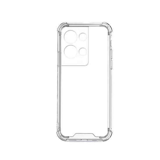 Silicone Hard Corners Case for Oppo Reno8 Transparent